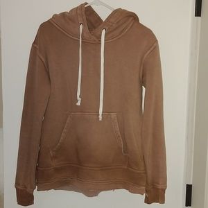 New Free People “We the free Zuma Hooded Sweatshirt” in rawhide (brown) size xs
